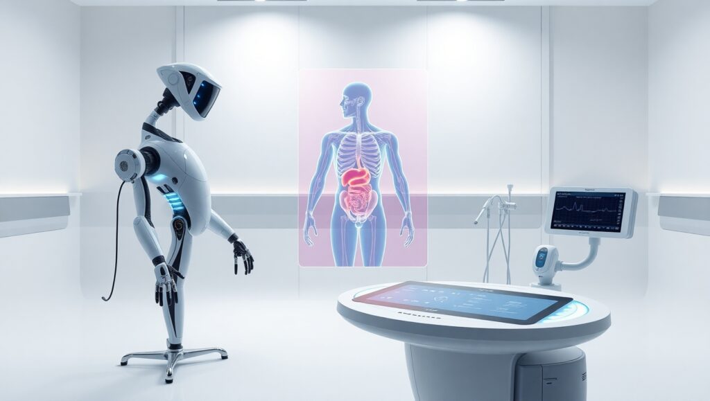 Futuristic Medical Equipment Showcase – free AI stock image