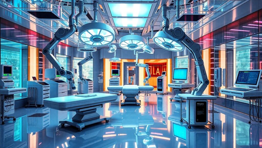 Futuristic Medical Laboratory Equipment – free AI stock image