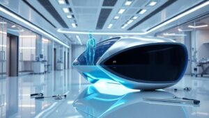 Futuristic Remote Diagnostic Device – free AI stock image