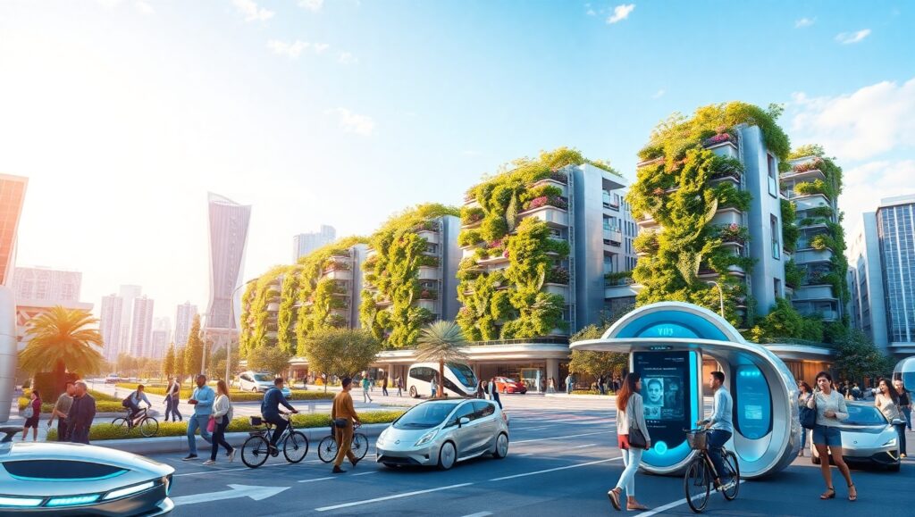 Futuristic Smart City Vision PzG – free AI stock image