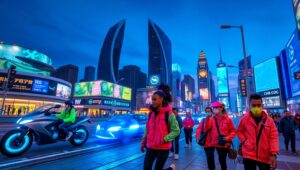 Futuristic Urban Interface Design – free AI stock image