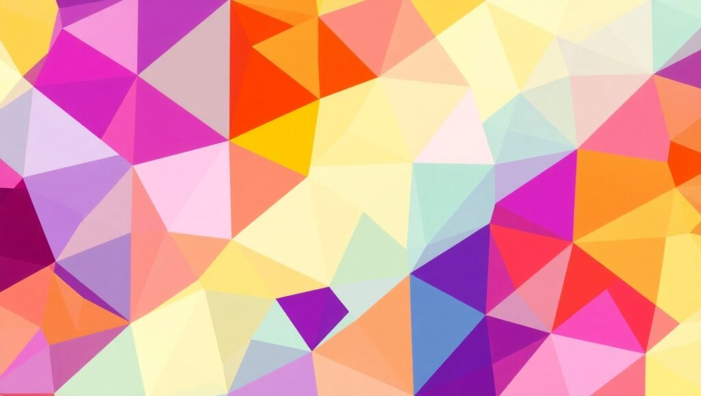 Geometric Harmony in Vibrant Chaos – free AI stock image