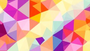 Geometric Harmony in Vibrant Chaos – free AI stock image