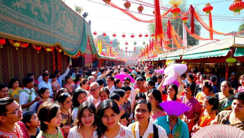 Global Cultural Festival Celebration – free AI stock image