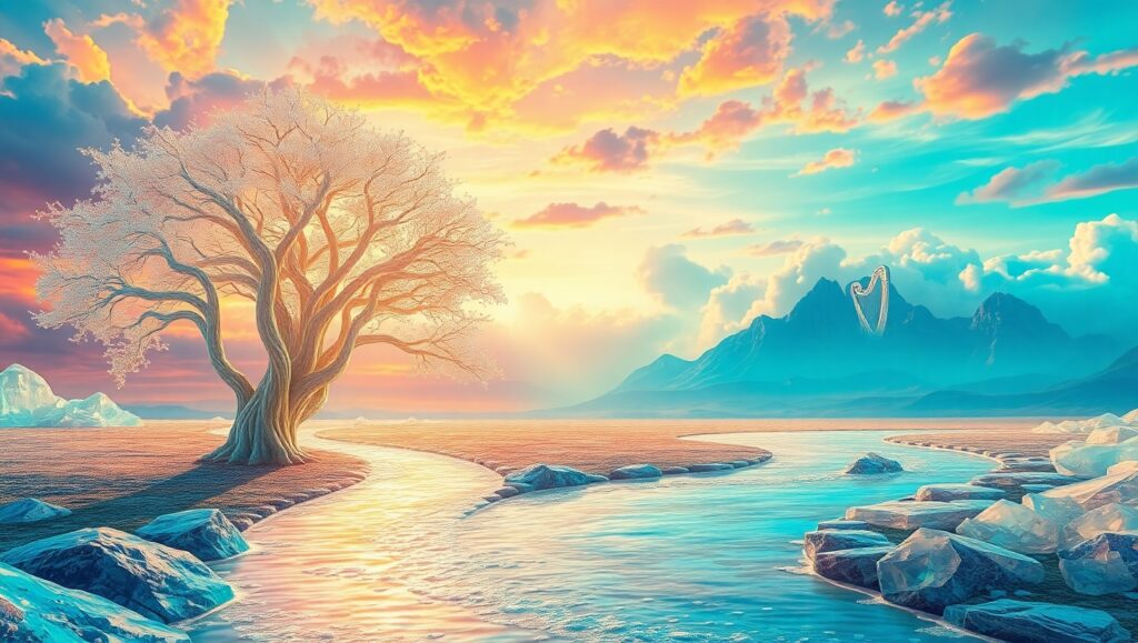 Gravity Defying Dreamscape Adventure – free AI stock image