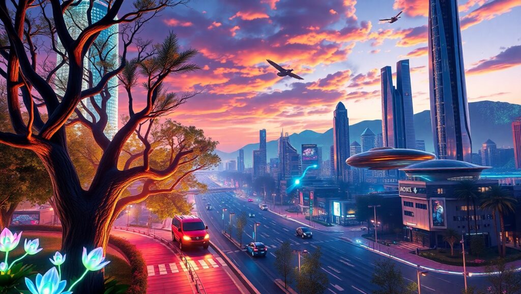 Harmony Between Nature and – free AI stock image