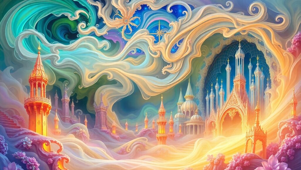Harmony of Chaos and Order – free AI stock image