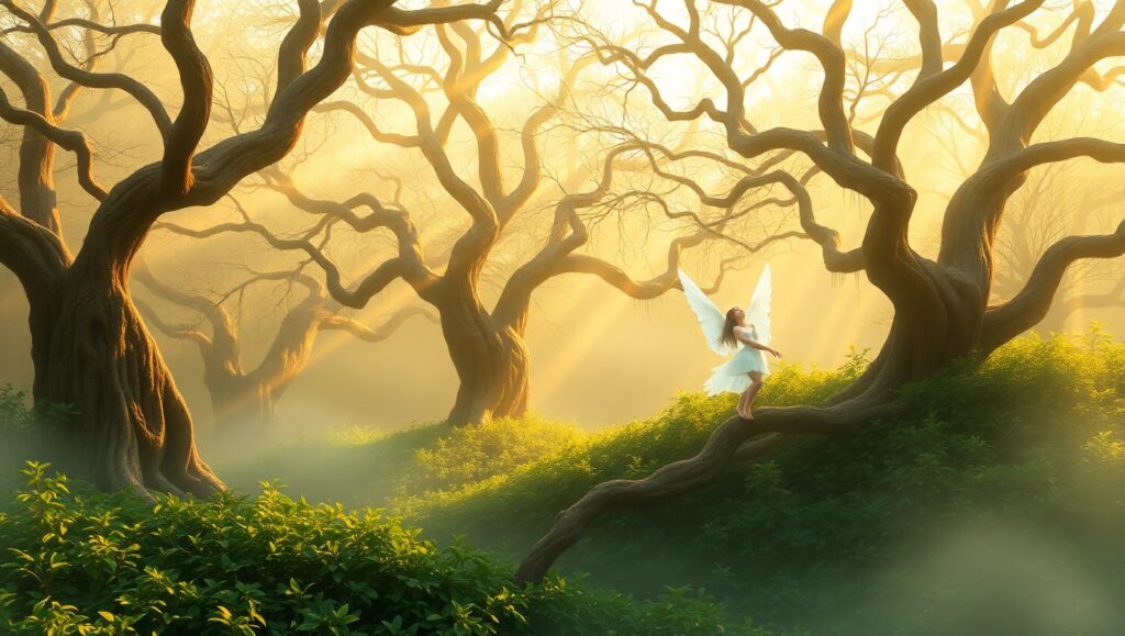 Harmony of Nature and Spirit EKf – free AI stock image