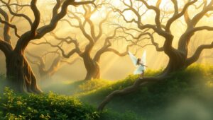 Harmony of Nature and Spirit EKf – free AI stock image