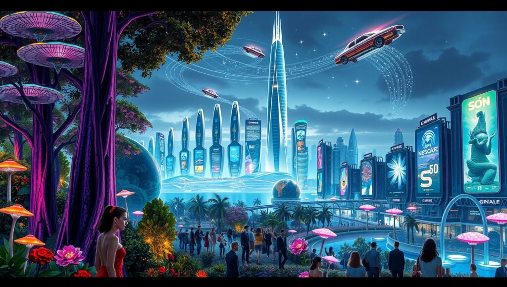 Harmony of Nature and Technology dj7 – free AI stock image