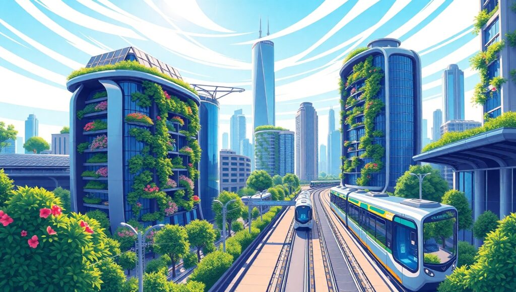 Harmony of Nature and Technology moX – free AI stock image