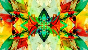 Harmony of Shapes and Colors – free AI stock image