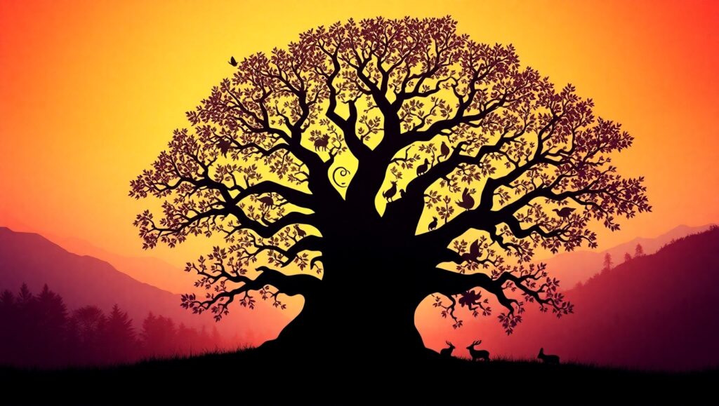Hidden Life in Negative Space – free AI stock image