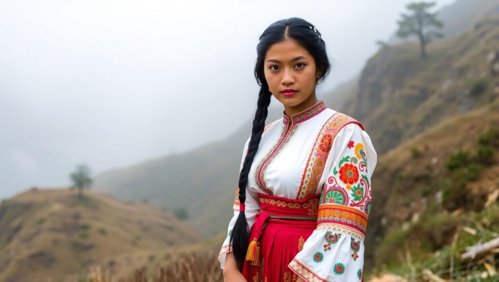Highland Tradition: A Vibrant Costume – free AI stock image