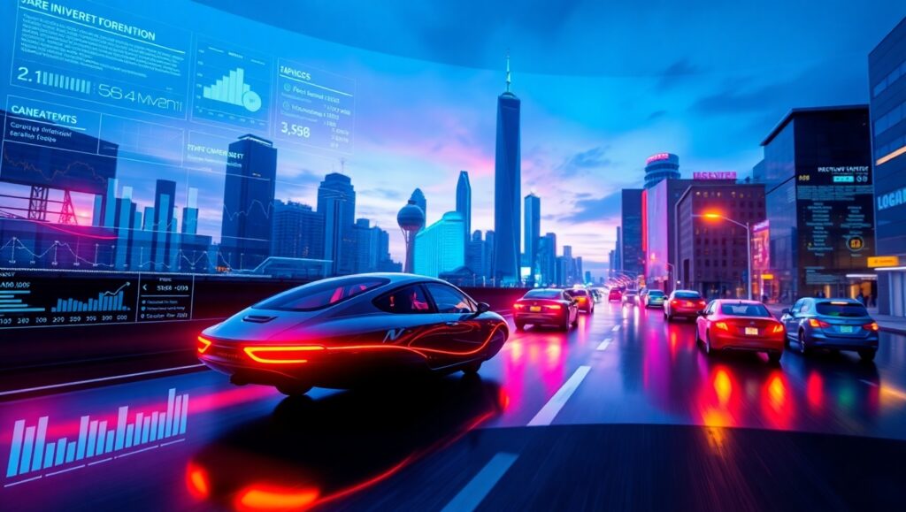 Holographic City of Tomorrow – free AI stock image