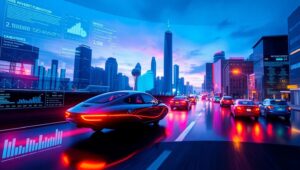 Holographic City of Tomorrow – free AI stock image