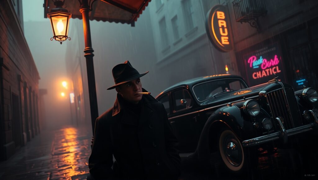 In the Shadows of the City – free AI stock image