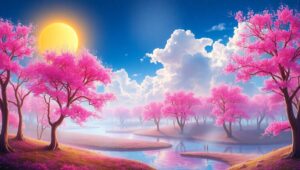 Infrared Dreamscape of Nature – free AI stock image