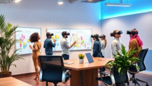 Innovative Startup Workspace Design – free AI stock image