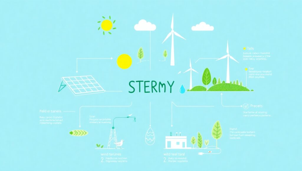 Interconnected Renewable Energy Systems fnr – free AI stock image