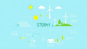 Interconnected Renewable Energy Systems fnr – free AI stock image