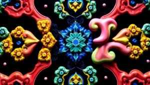 Interplay of Order and Chaos – free AI stock image