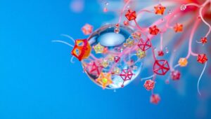 Intricate Dance of Microorganisms – free AI stock image