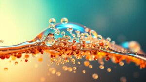 Intricate Microcosm of Water Droplets – free AI stock image