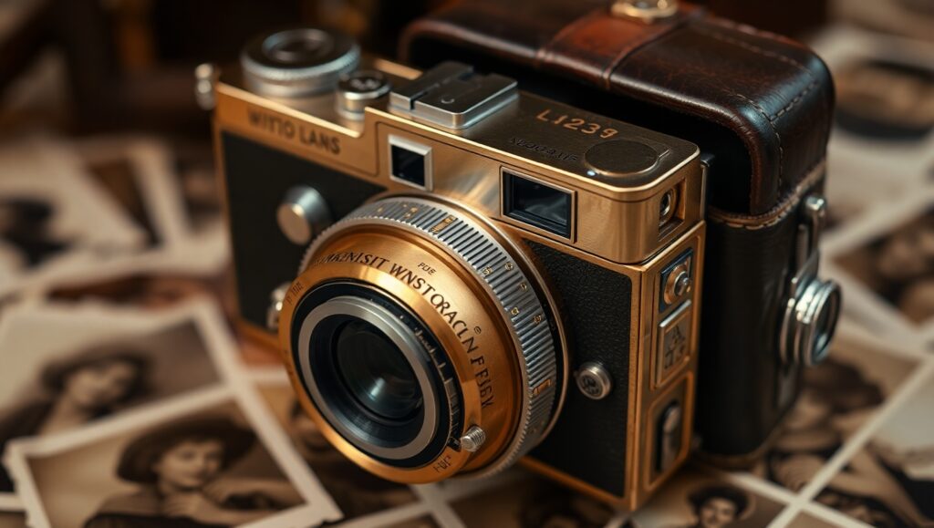 Intricate Vintage Camera Close-Up – free AI stock image