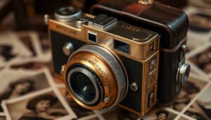 Intricate Vintage Camera Close-Up – free AI stock image