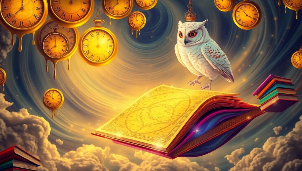 Library of Dreams in the Sky – free AI stock image