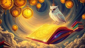 Library of Dreams in the Sky – free AI stock image