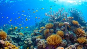 Life Beneath the Coral Waves 4TT – free AI stock image