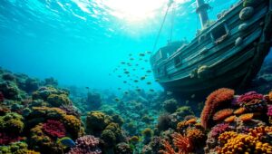 Life Beneath the Ocean Waves – free AI stock image