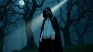 Light and Shadow in the Forest – free AI stock image