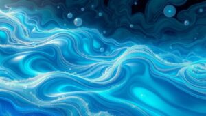 Living Landscapes in Biomorphic Style – free AI stock image