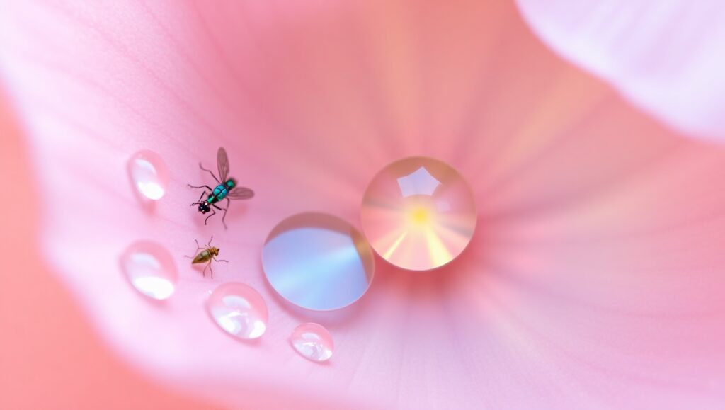 Macro Magic in Nature’s Drops – free AI stock image
