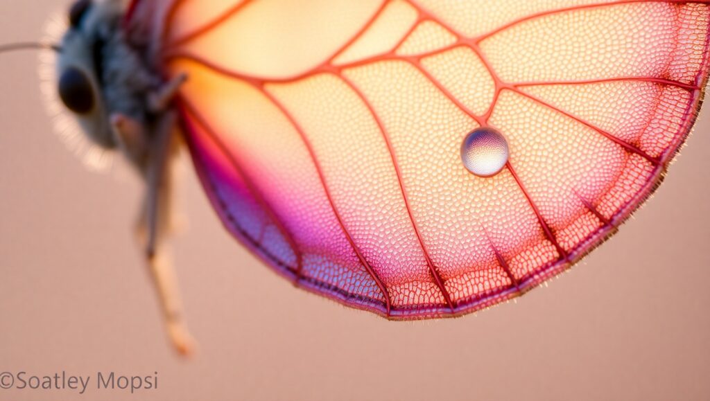 Magnified Butterfly Wing Details – free AI stock image