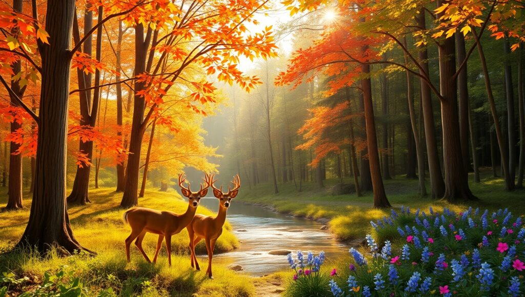 Melody of the Enchanted Forest – free AI stock image