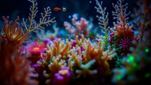 Microcosm of Coral Reef Life – free AI stock image