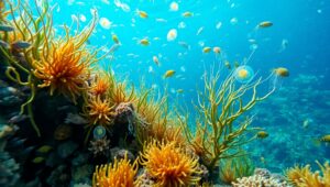 Microscopic Coral Reef Wonders – free AI stock image