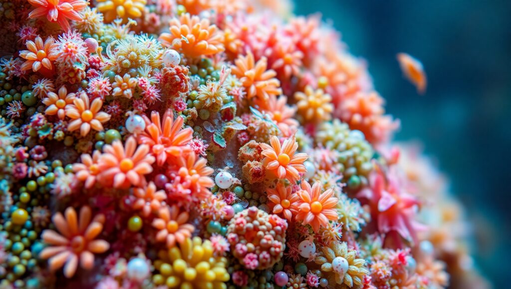 Microscopic Wonders of Marine Life – free AI stock image