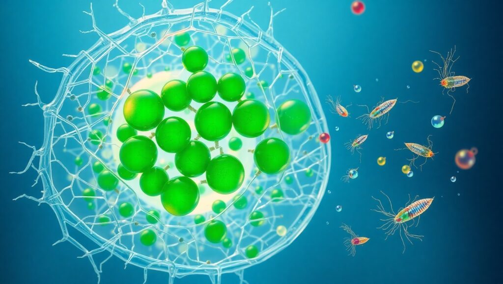 Microscopic Wonders of Plant Cells – free AI stock image