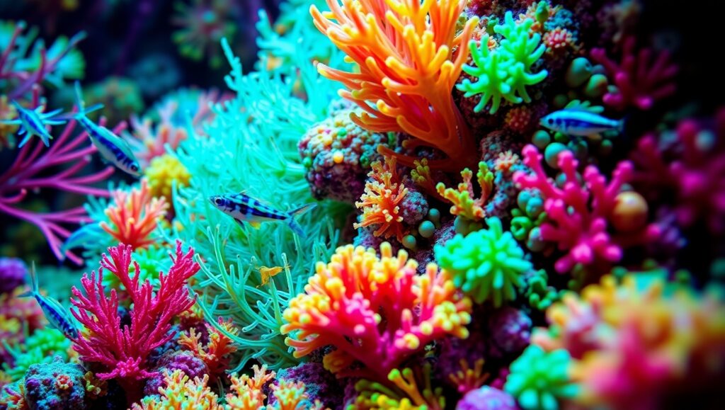 Microscopic Wonders of the Coral Reef – free AI stock image