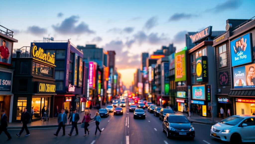 Miniature City at – free AI stock image