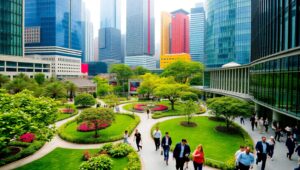 Miniature City Life in Focus – free AI stock image