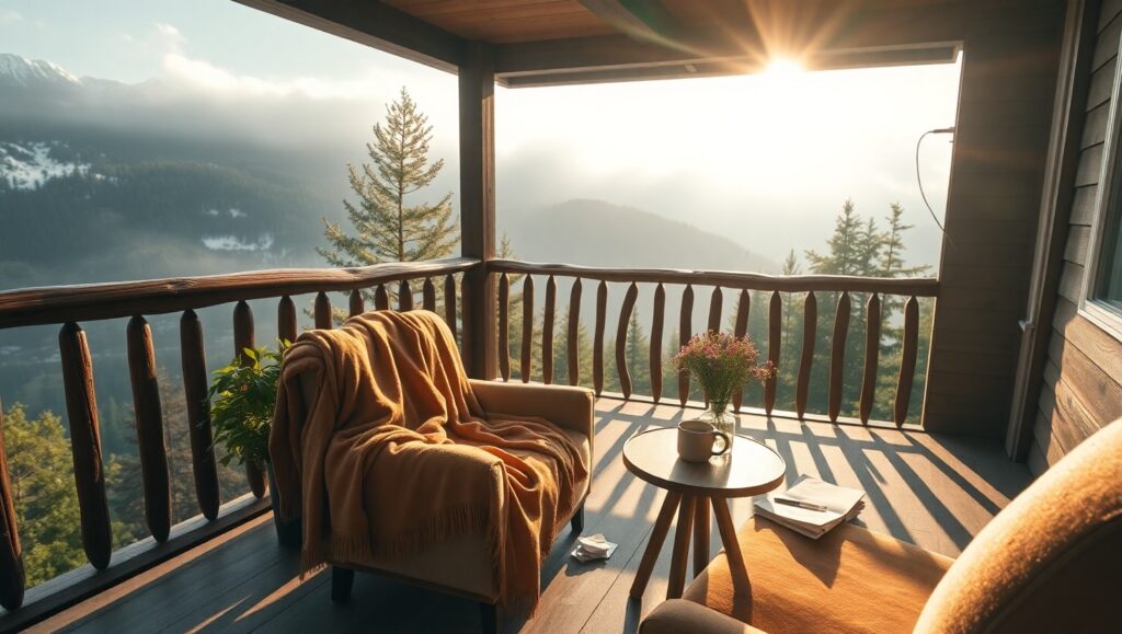 Morning Coffee on the Balcony – free AI stock image