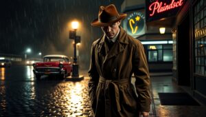 Mystery in the Rainy – free AI stock image
