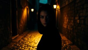 Mystery in the Shadows – free AI stock image