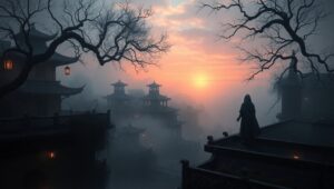 Mystery of the Forgotten City – free AI stock image